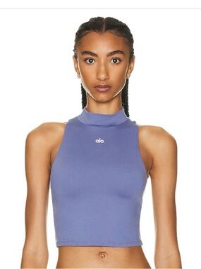 ALO Yoga Soft Top That Bra Tank in Infinity Blue Small